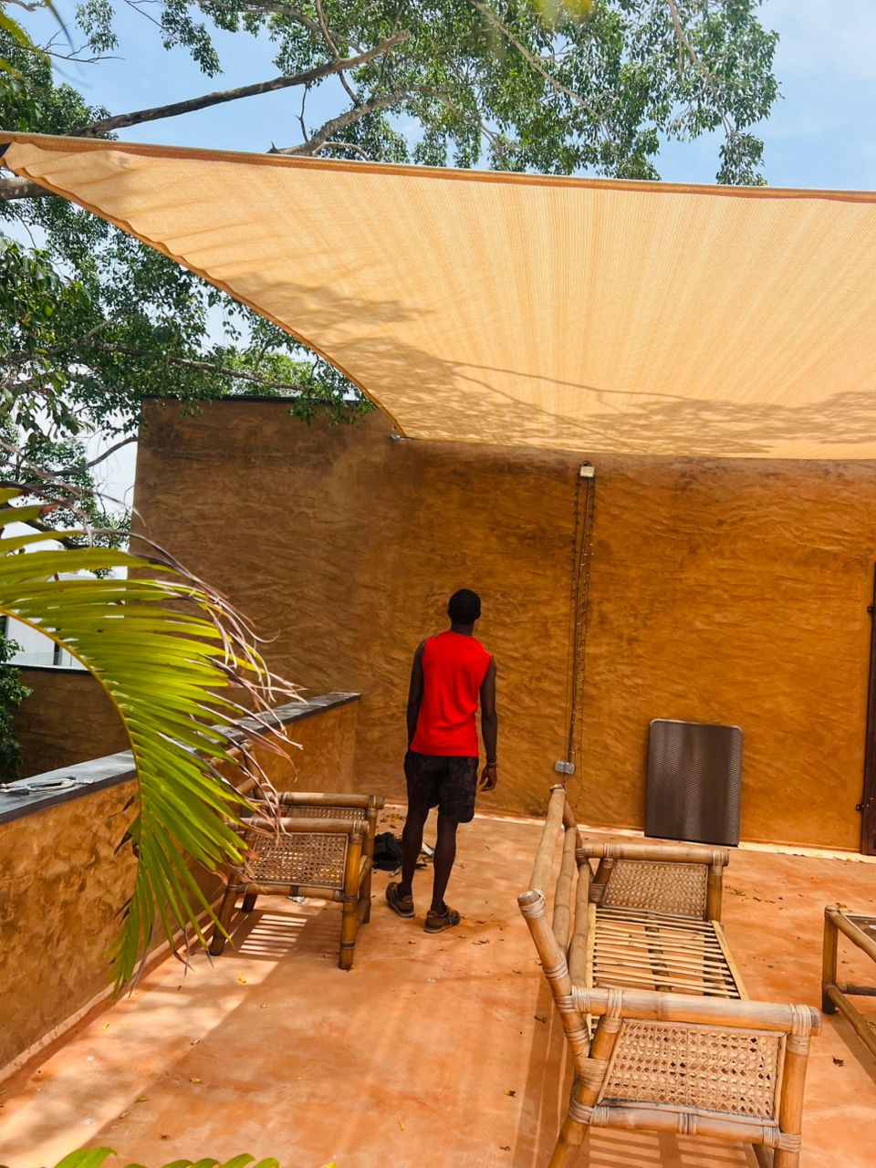 Patio Canopy Setup