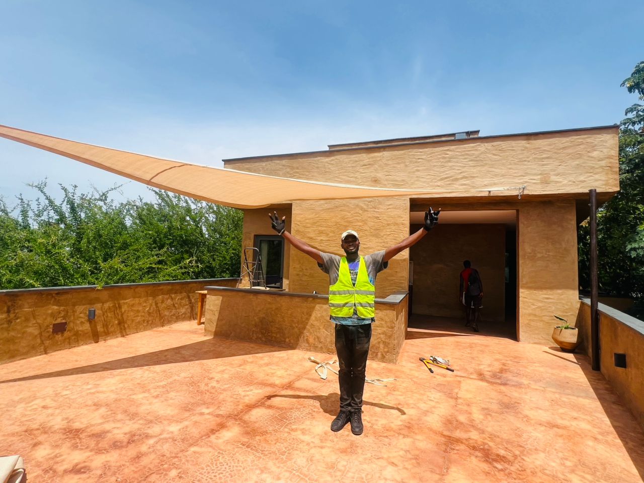Rooftop Shade Installation